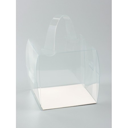 PVC box for desserts 13 x 13 x 13 cm