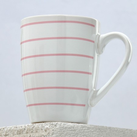 Ceramic mug "Hedgehog", 350 ml, white color-3