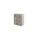 Cabinet hinged lyre 600x300x720 2 doors with white glass/quadro shimo light