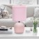 RIVOLI SHERON 1CHA14, 40 W Cramics Pink with a lampshade