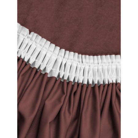 Set of curtains "Canvas", size 200x260 cm, 2 pcs, color drunk cherry-4