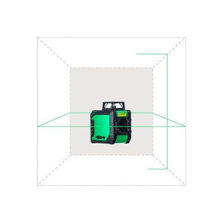 Laser level Instromax Greenliner 360 IM0134, up to 40 m, 2 rays, 520 Nm, 360 °, 0.3 mm/m/m-4