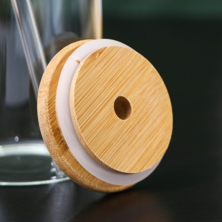 Glass glass with an eco tube, 500 ml, 7.5 × 15.5 cm-3