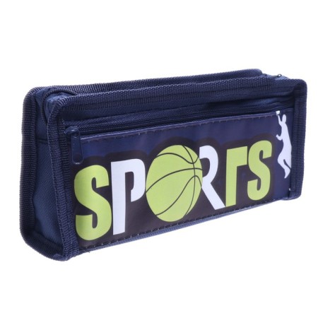 School Penal on the zipper "Sport", 2 departments, mix-5