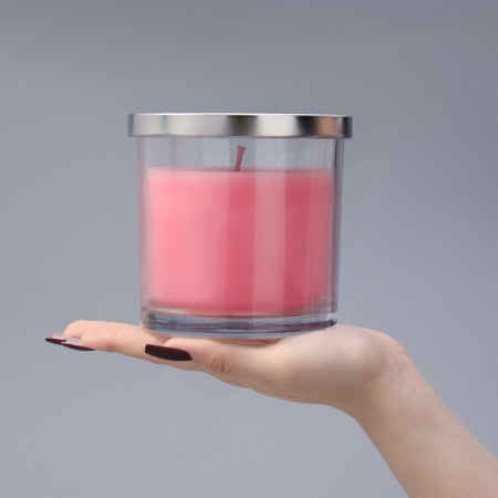Candle Giant Aromatic in a glass "Pion", soy wax, 10x10 cm-6