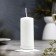 Summary metal per 1 candle "tablet b", 1.5x7 cm, white