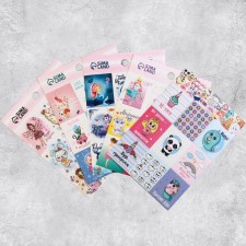 A set of paper stickers 