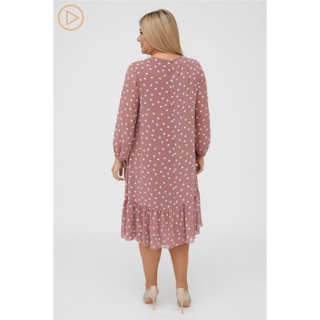 Women's dress, size 60, powder color-4
