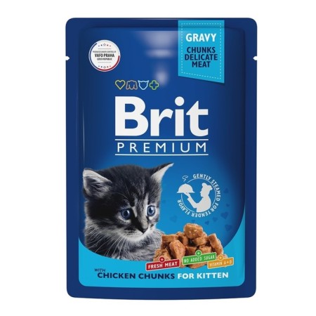 Wet Brit Premium food for kittens, chicken in sauce, spider, 85 g