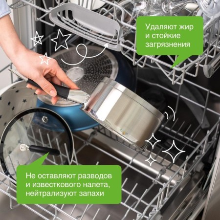 Synergetic dishwashers tablets, foot -free, biodegradable, 55 pcs-1
