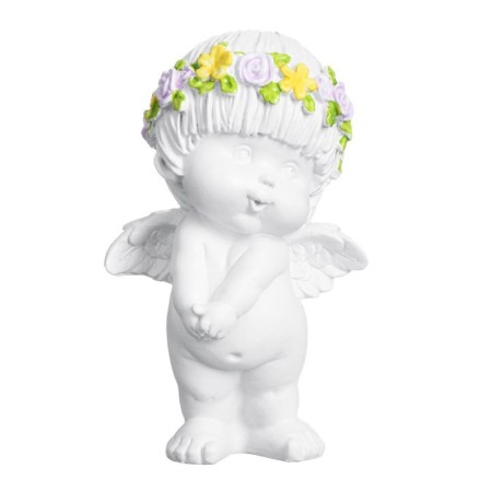 Figure "Angel Housing" White 8x9x14cm-4