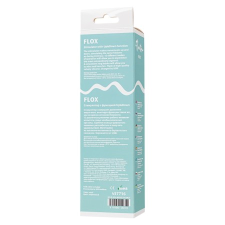 Stimulator with the up & Down Flovetta Flox, 21.5 cm, silicone, coral color-10