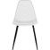 Metal frame chair Vero metal/plastic, black/white 47x52x84 cm