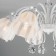 Floranse chandelier, 8x60W E27, white color