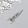 Decor for creativity Metal "Rocket" silver G37554 5x1.5 cm