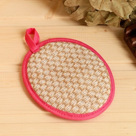 Mochelk "Ladies. Oval", nettles, cotton, 16x12cm