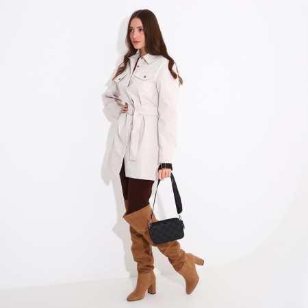 Bag Cross-Bodi with a zipper, black color-6