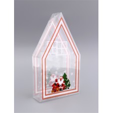 Складная коробка из PVC 11,5 х 20 х 4 см "Веселый Дед Мороз"