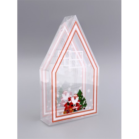 Folding box from PVC 11.5 x 20 x 4 cm "Merry Santa Claus"