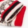 Women's socks made of Mongolian wool with deer, red color, size 25 (37-39)