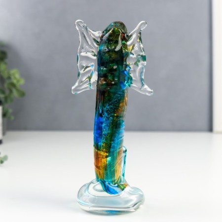 Souvenir Glass "Sea Horse" under the Muranian glass 20x9x7 cm-2