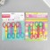 Scissors of embossed "Flower" (set 4 pcs) 13 cm mix