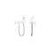 Lemark Minima LM3818C bideter, single -leaf, without spout, watering can, chrome
