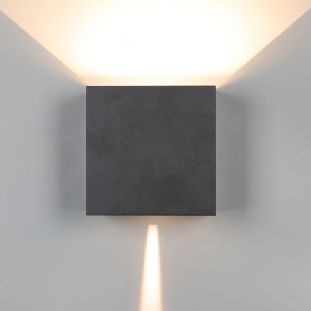 Street lamp Mantra Davos, Led, 1830lm, 3000k, 150x100x150 mm, matte black color