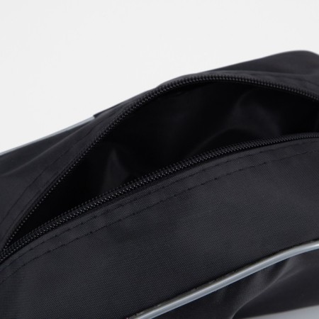 Cosmetic bag with lightning, black color-2