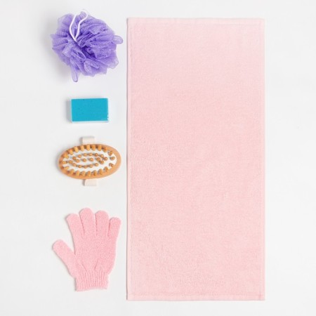 Gift set "Star in the shower" towel 30x60 cm and bath accessories-4