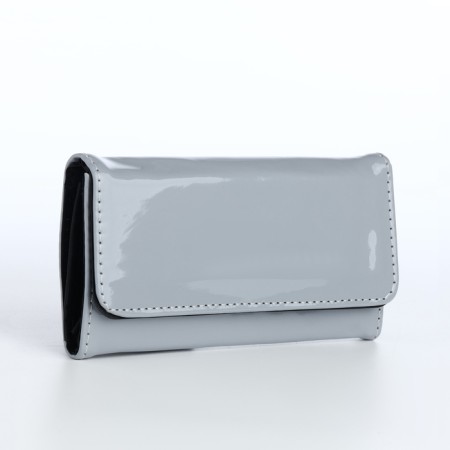 Women's wallet on magnet, gray color