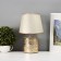 Table lamp with lampshade Risalux "Theodore", E14, 40 W, gold, 20 × 20 × 30.5 cm