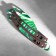 Wooden souvenir "Babochka. Cerambit", Green