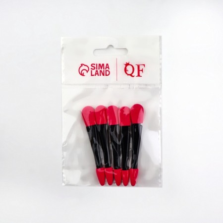 A set of applicators, 5 pcs, 6.5 cm, bilateral, black/pink color-3