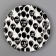 Disposable paper plate "with DR", offensive, 18 cm
