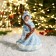Christmas decoration "Snow Maiden with braids" 17.50 cm