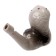 Ceramic whistle "Black Snake", 3.5 × 7.5 × 5.5 cm