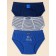 Panties for boys, height 122 cm, blue, dark blue, 3 pcs