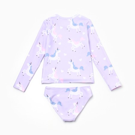 Baby swimsuit KAFTAN "Unicorns", height 98-104 cm, lilac-9
