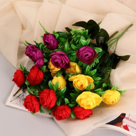 Bouquet "Rose Claire Austin" 6 flowers, d-4 cm h30 cm, mix-2