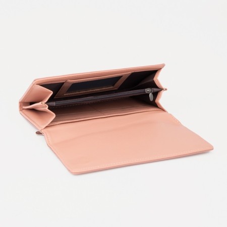 Women's wallet on magnets, pink color-2