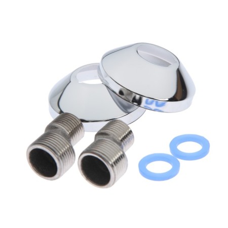 ROEGEN RR120B bathtub mixer, two -wound, with shower set, zinc, chrome-4