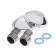 ROEGEN RR120B bathtub mixer, two -wound, with shower set, zinc, chrome