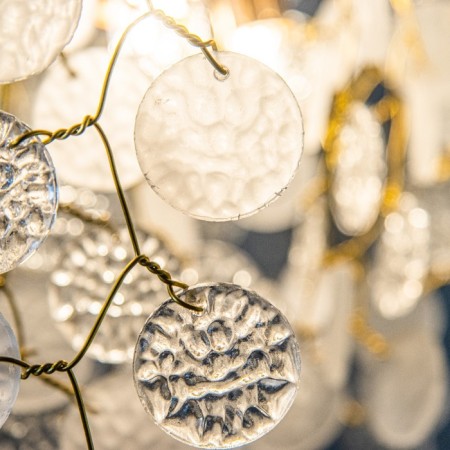 Payetki chandelier 8xg9 gold 60x60x50-90cm Bayerlux-3