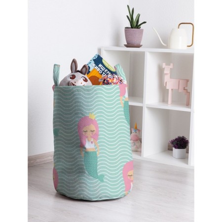 Basket for toys "Sweet mermaid, size 35x50 cm
