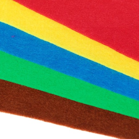Fetr Color Soft A4 DEVENTE. "Bright colors" 5 colors, 5 sheets, thickness 1 mm-2