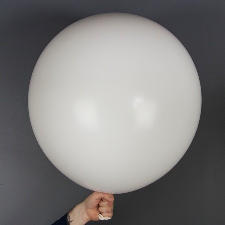 Latex ball 36 ", pastel, 1 pc., White-1