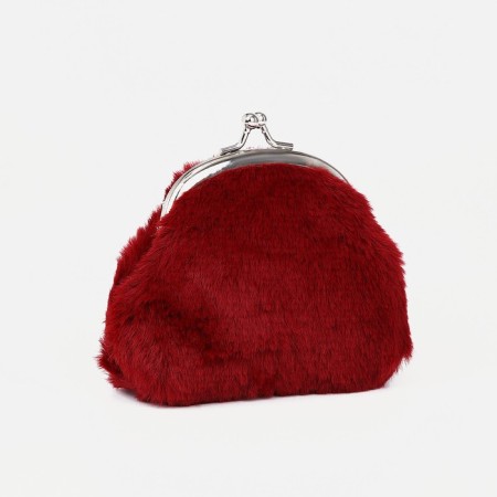 Women's wallet on the farmar, burgundy color