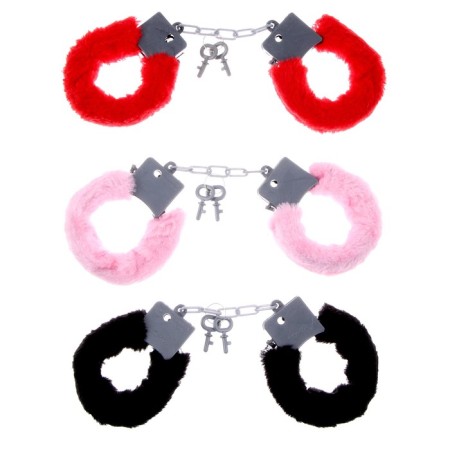 Handcuffs with fur, color mix-2