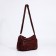 Lurch bag with lightning, dark red color